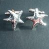 Starfish Cufflinks cast in Cornish Tin