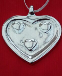 Heart cast in Cornish Tin